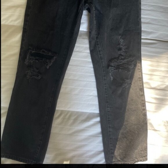 Garage Vintage Straight Jeans, Black, Size 27 - Picture 3 of 4
